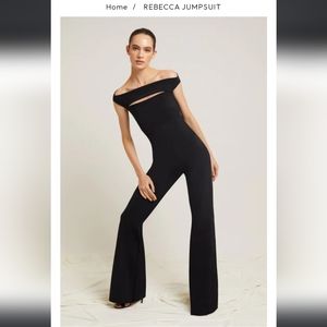 Chiara Boni La Petit Robe - Rebecca sleeveless off the shoulder jumpsuit (black)